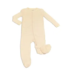 Bamboo Zip Up Footies (Soft Sand)