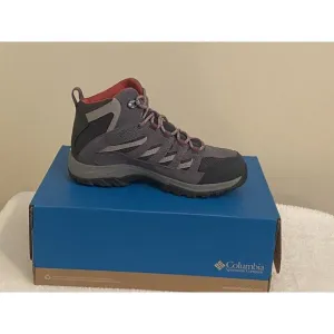 Columbia Women’s Crestwood Mid Waterproof Hiking Boot Graphite Mesh Size 8