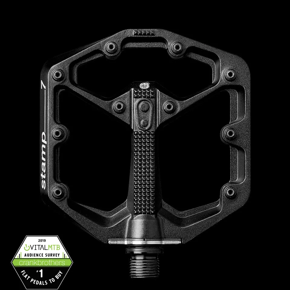 Crankbrothers Pedal Stamp 7 Small Splatter Paint Blue
