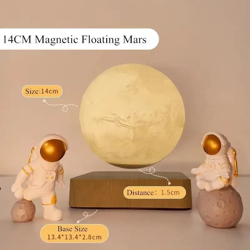 Glowing Levitating Moon Lamp Various Planets with Color Changing Night Light
