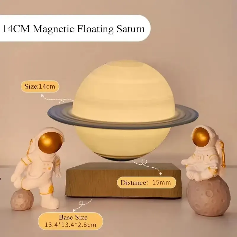 Glowing Levitating Moon Lamp Various Planets with Color Changing Night Light