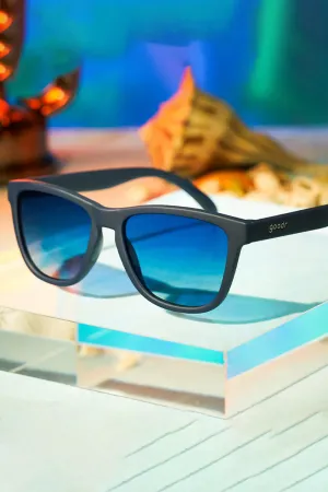 goodr Drinks Seawater, Sees Future OG Sunglasses in Navy Blue | G00348-OG-BL1-GR