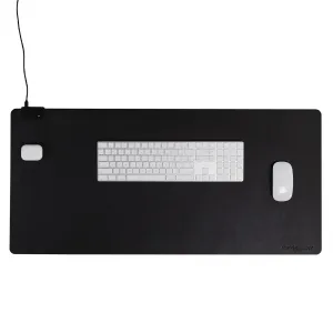 KeySmart TaskPad Wireless Charging Desk Pad Black