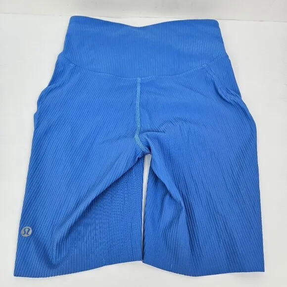Lululemon Base Pace High-Rise Short 8&quot; Ribbed Nulux Blue Nile 4