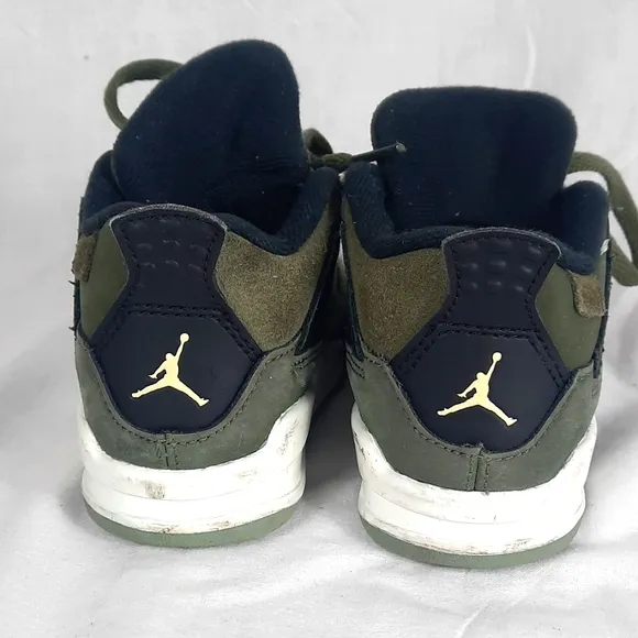 Nike Air Jordan 4 Retro SE Craft TD Toddler Shoes Sz 7C Medium Olive FB9930-200