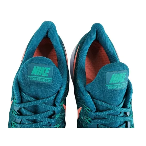 Nike Air Zoom Pegasus 35 Shoes Mens 9.5 Geode Teal Green Running Athletic Gym