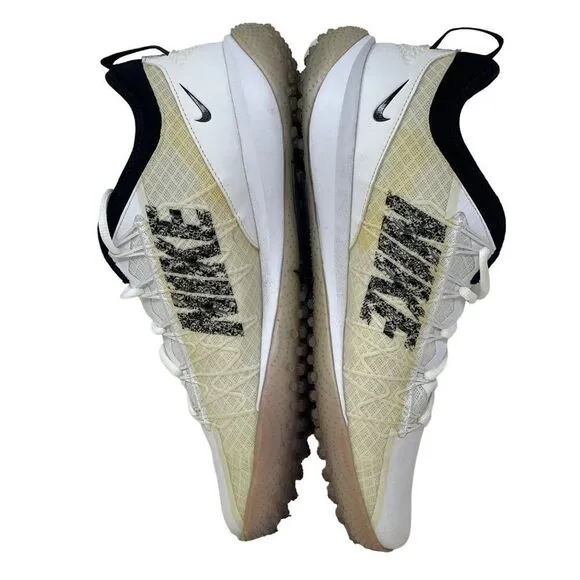 Nike Huarache 7 Turf Lacrosse Shoes Size Men's 12 White &amp; Black