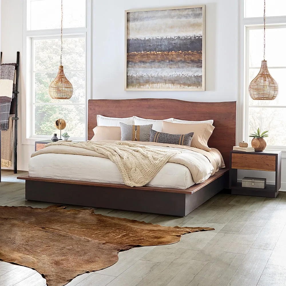 San Marino Live Edge Platform Bed
