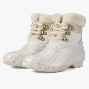 Sperry Saltwater Alpine Duck Boot in Cream White Child Size 2