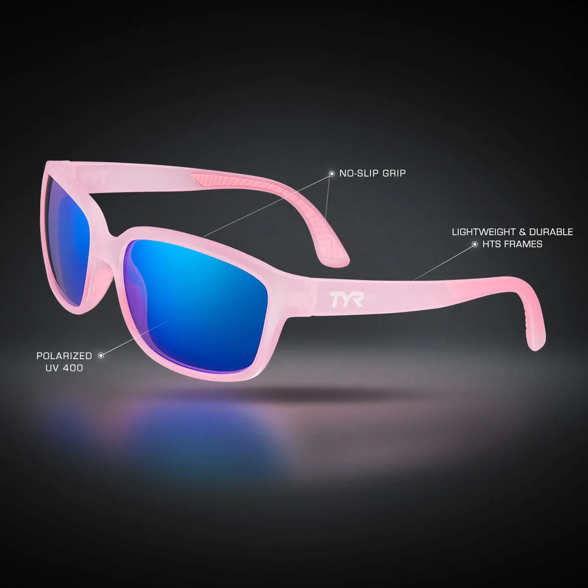 TYR - MORA KAI HTS POLARIZED WOMEN'S SUNGLASSES - BLUE/PINK